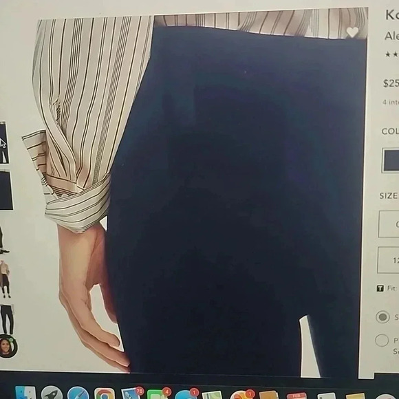 KOBI HALPERIN ALEXANDRA SLIM ANKLE PANTS SIZE 6 - Picture 3 of 5